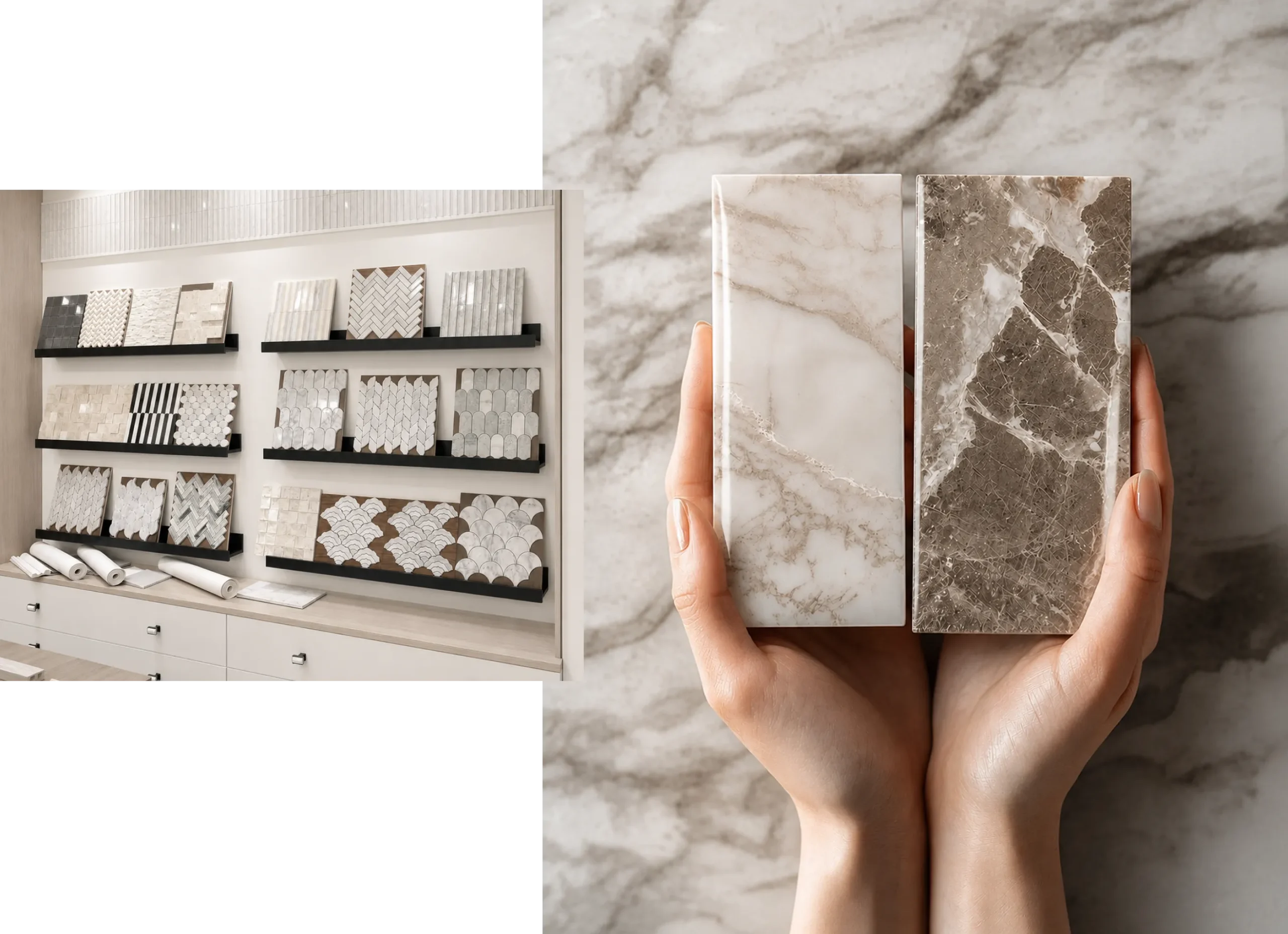 Supreme Tiles showroom and marble samples